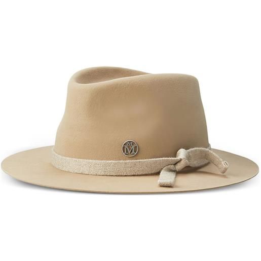 Maison Michel fedora andré con nastro - toni neutri