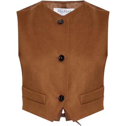 Max Mara giacca edda con bottoni - marrone