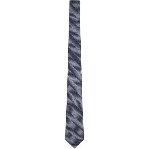 Giorgio Armani patterned tie - grigio