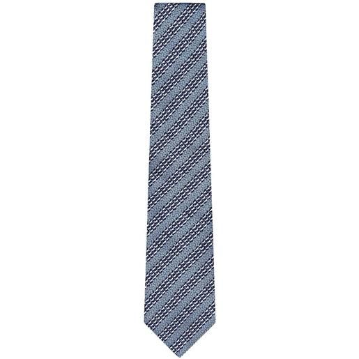 Zegna patterned tie - blu
