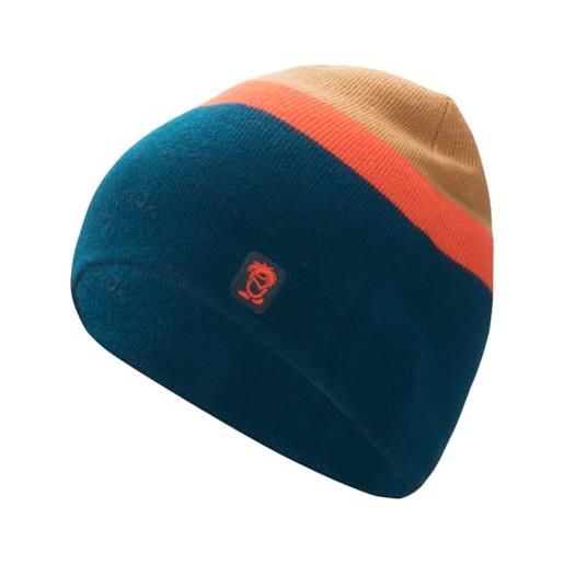 Trollkids berretto per bambini nordland, madeira blu/arancio basso, 52-56