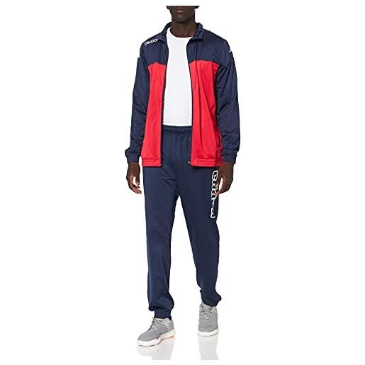 Kappa alfon tuta da ginnastica, rosso/navy, large bambina