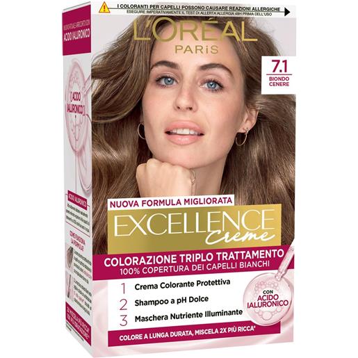 L`Oreal l'oréal excellence 7,1 biondo cenere - colore permanente 1 kg crema