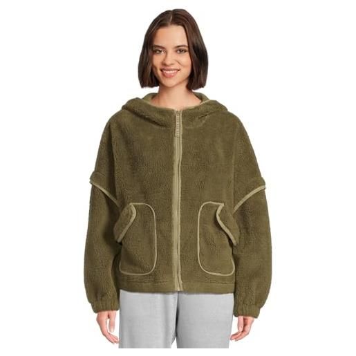 IWOLLENCE Felpa Donna Invernale Morbida Pile - Giacca A Maniche Lunghe Con Tasche E Mezza Zip - Teddy Fleece Caldo E Alla Moda