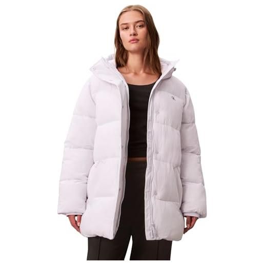 Calvin Klein donna piumino belted midweight con cintura in vita, viola (lacey lilac), l