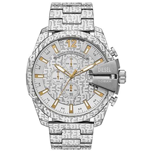 Diesel orologio analogico al quarzo uomo con cinturino in acciaio inossidabile dz4636