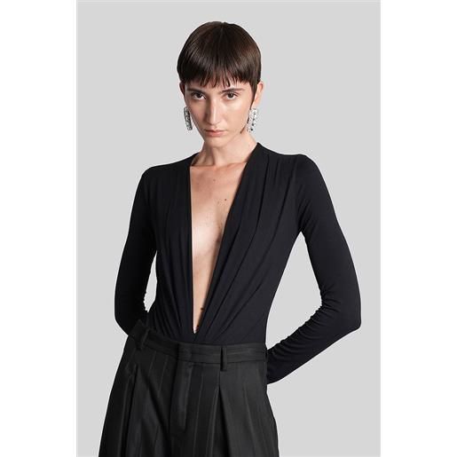 The Andamane body zelda bodysuit in viscosa nera