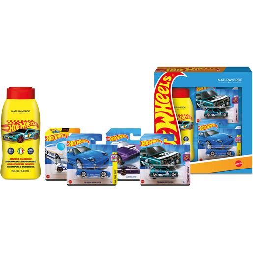 Naturaverde hotwheels set regalo con doccia shampoo 250ml e 2 macchinine