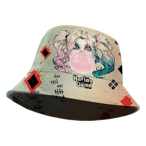 KARACTERMANIA harley quinn mad love-cappello bambino bucket, beige, 25 x 15 cm
