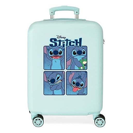 Disney stitch naughty bagagli- bagagli per bambini unisex - bambini e ragazzi blu