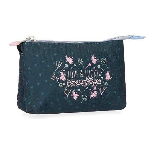 Enso love and lucky portafoglio multicolore 12,8x8,5x3 cms poliestere