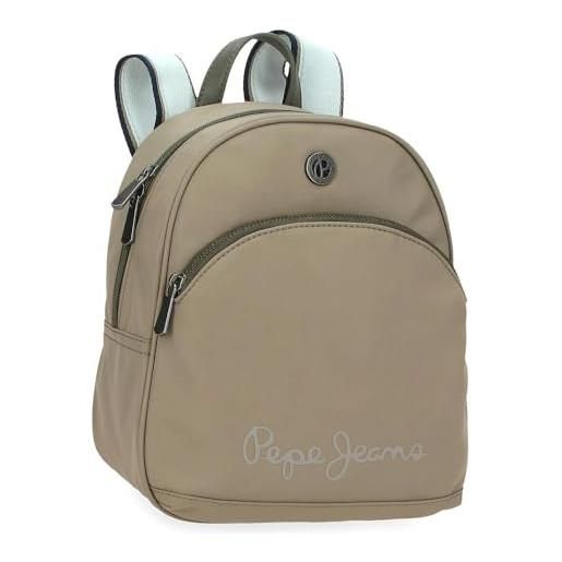 Pepe Jeans corin zaino casual verde 21 x 27,5 x 10 cm poliestere e pu 5,78 l by joumma bags, verde, taglia unica, zaino casual