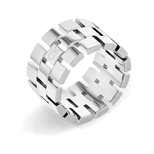 Calvin Klein anello da donna collezione geometric in acciaio inossidabile - 35000324d
