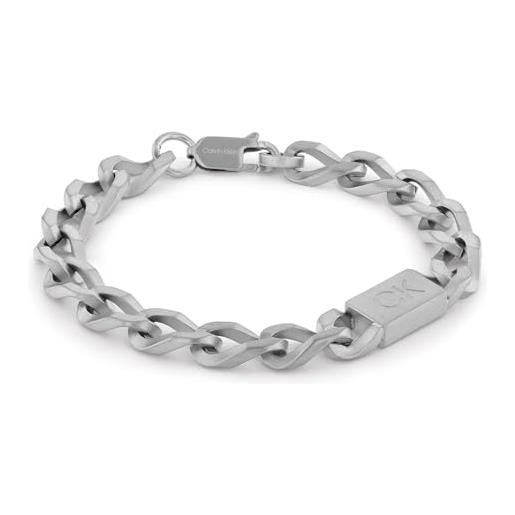 Calvin Klein braccialetto a catena da uomo collezione outlook in acciaio inossidabile - 35000254