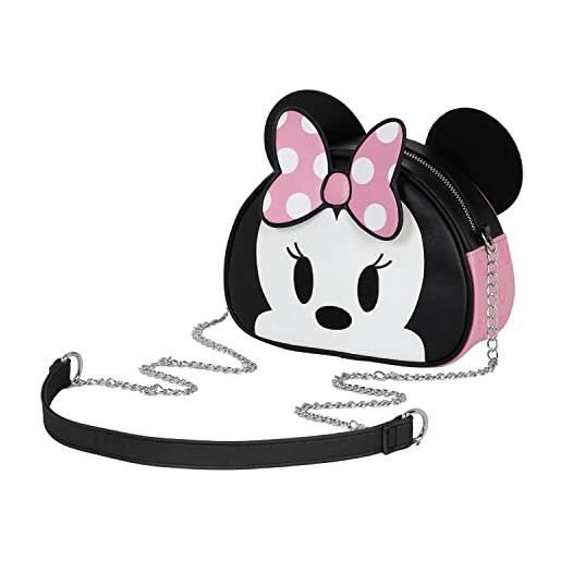 Disney minni mouse m-borsa a tracolla heady, rosa, 20.5 x 15 cm