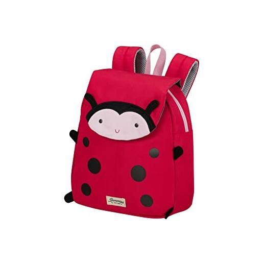 Samsonite happy sammies eco - zaino per bambini s, 28,5 cm, 7 l, rosso (ladybug lally)