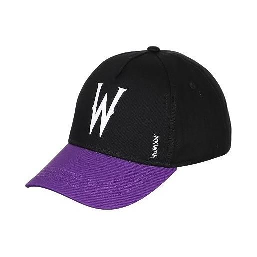 KARACTERMANIA wednesday mercoledì cappello bambino, 20 x 14 cm, nero w