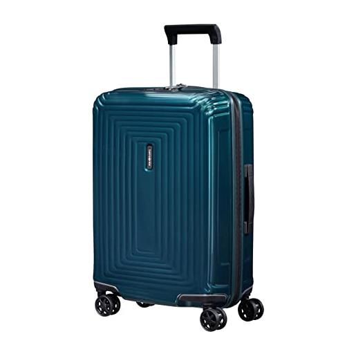 Samsonite neopulse - spinner s, bagaglio a mano, 55 cm, 38l, blu (metallic blue)
