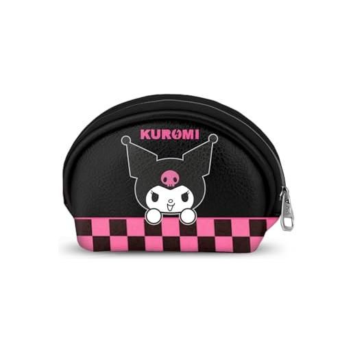 KARACTERMANIA sanrio kuromi chess-portamonete ovale casual, multicolore, 12 x 9 cm