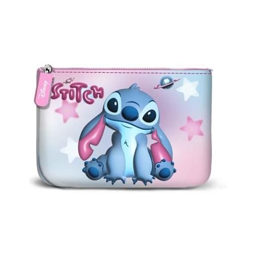 Disney lilo e stitch cosmic-portamonete quadrato piccolo, rosa, 13 x 10 cm