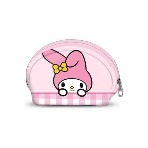 KARACTERMANIA sanrio my melody cute-portamonete ovale casual, rosa, 12 x 9 cm