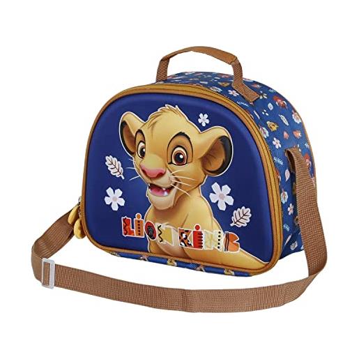 Disney il re leone little face-porta merenda 3d, blu, 25.5 x 20 cm