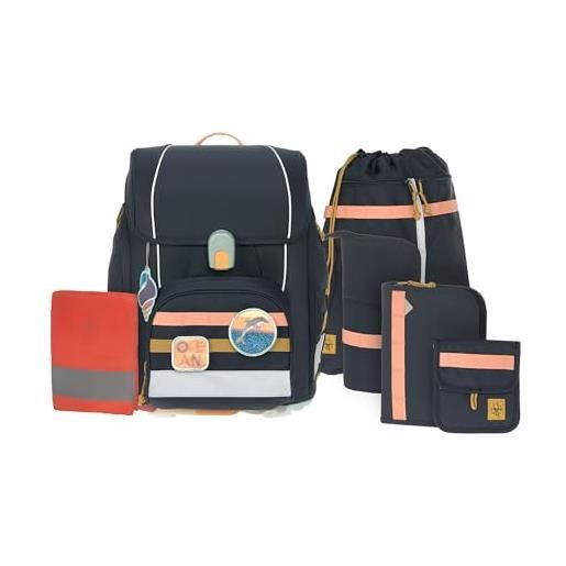 Lässig set di borse per la scuola da 7 pezzi per bambini/school set boxy unique dark blue ocean edition