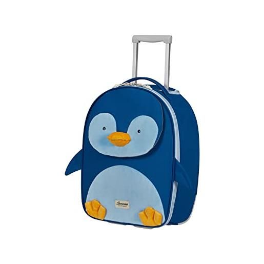 Samsonite happy sammies eco - bagaglio per bambini upright xs, 45 cm, 22,5 l, blu (penguin peter)