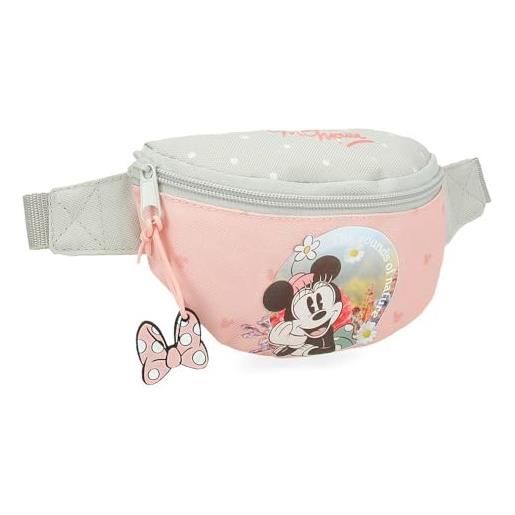 Disney minnie wild nature - astuccio per bambini, varie dimensioni, borsa a tracolla, realizzata in poliestere, verde, taglia unica, marsupio