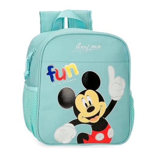 Disney mickey fun with friends bagagli- borsa a tracolla, unisex - bambini e ragazzi, blu, taglia unica