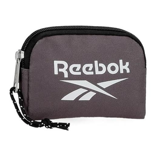 Reebok boston portafoglio grigio 12 x 8 x 2 cm poliestere by joumma bags, grigio, portamonete