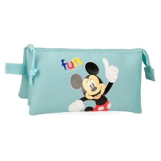 Enso disney mickey fun with friends bagagli- borsa a tracolla, unisex - bambini e ragazzi, blu, taglia unica