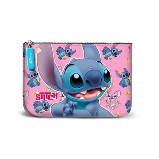 Disney lilo e stitch surprise-portamonete quadrato piccolo, blu, 13 x 10 cm
