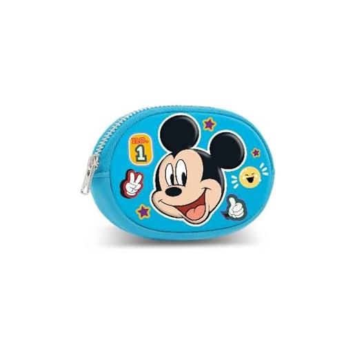 KARACTERMANIA disney mickey mouse blissy-pill portamonete, blu, 12 x 8,5 cm