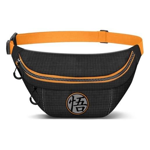 Karactermania dragon ball z-marsupio smart, nero, 32 x 16 cm