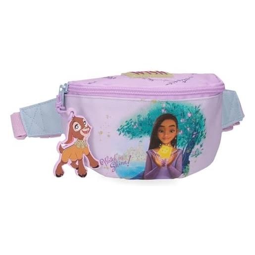 Disney joumma bags, Disney wish watch us shine, borsa per la scuola, borsa per bambini, colore: rosa. , taglia unica, marsupio