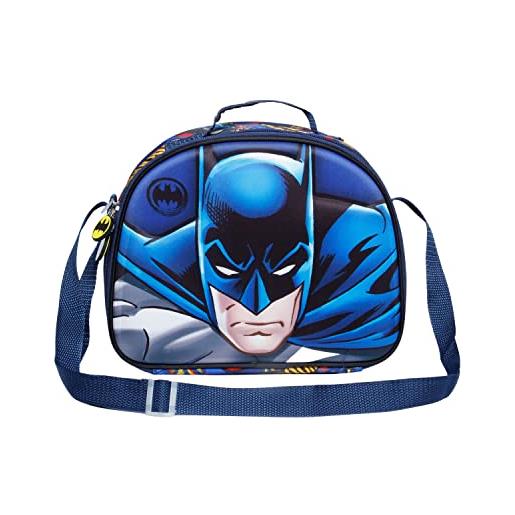 DC Comics batman rage-porta merenda 3d, blu, 25.5 x 20 cm
