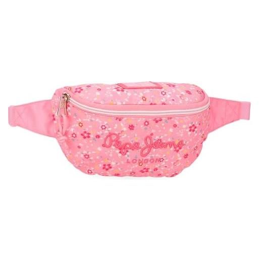 Pepe Jeans alenka - astuccio scolastico, misura perfetta per essere trasportato in borsa per la schiena o in borsa joumma bags, rosa, taglia unica, marsupio