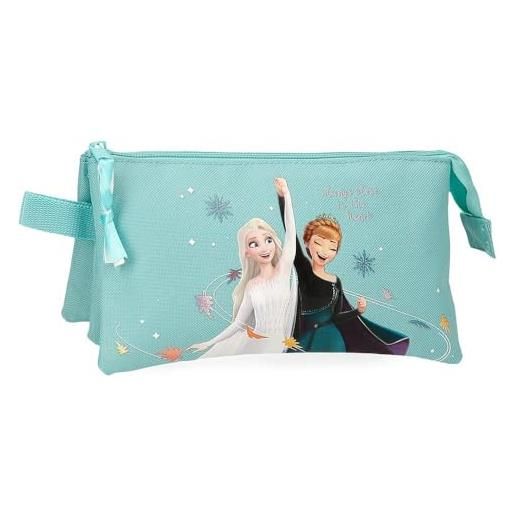 Enso disney frozen always close to the heart bagagli- borsa a tracolla, bambine e ragazze, blu, taglia unica