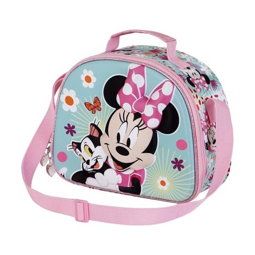 Disney minni mouse figaro-porta merenda 3d, rosa, 25.5 x 20 cm