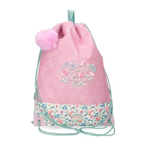 MOVOM my little garden zaino sacco multicolore 32 x 42 cm poliestere 13,44l, multicolore, taglia unica, zaino sacco
