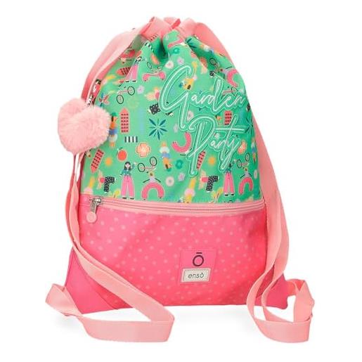Enso garden party zaino sacco multicolore 35 x 46 cm poliestere, multicolore, 35x46x0.5 cms, zaino sacco