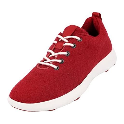 Haflinger wool-sneaker every day, ciabatte unisex-adulto, paprika, 39 eu