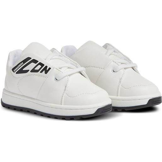 DSQUARED2 KIDS sneakers icon con logo - bianco
