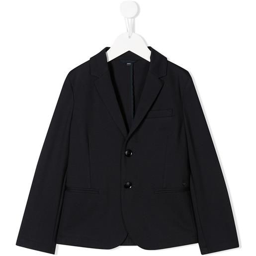 Emporio Armani Kids blazer avvitato - blu