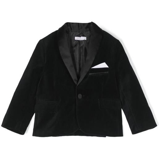 Patachou blazer monopetto con bordo satinato - nero
