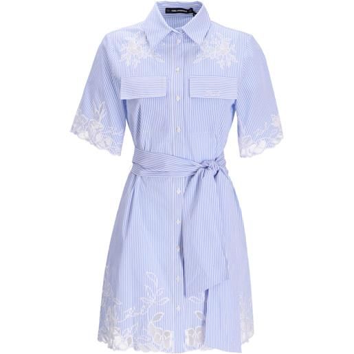 Karl Lagerfeld chemisier a righe - blu