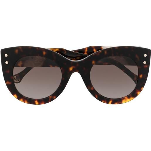 Carolina Herrera occhiali da sole cat-eye - marrone