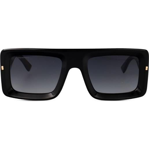 DSQUARED2 EYEWEAR occhiali da sole squadrati in acetato - nero