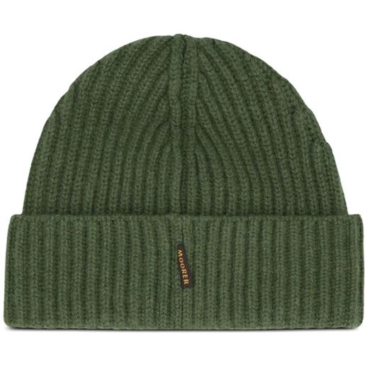 Moorer berretto a coste - verde